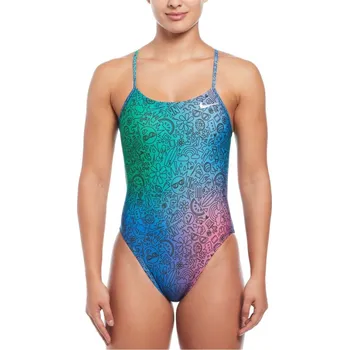 Dámské plavky Nike Swim Hydra strong Cutout One-Piece Swimsuit Multi 14 (L)