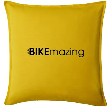 Polštář Bike nápisy Bikemazing - Polštář 50x50 - 50x50 - Pouze potah ( Žlutá )