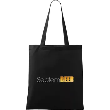 Pivní měsíce - septeBEER - Taška bavlněná - 42 x 38 cm ( Černá )