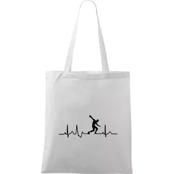 EKG hod diskem - Taška bavlněná - 42 x 38 cm ( Bílá )