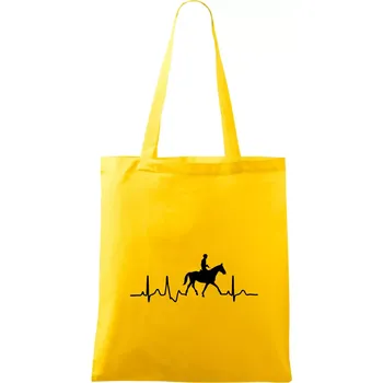 EKG jízda na koni - Taška bavlněná - 42 x 38 cm ( Žlutá )