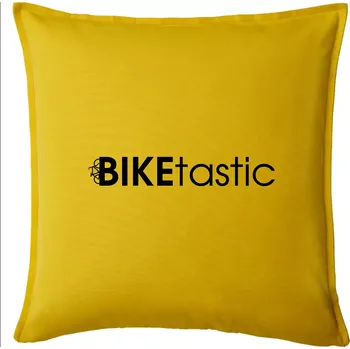 Polštář Bike nápisy Biketastic - Polštář 50x50 - 50x50 - Pouze potah ( Žlutá )