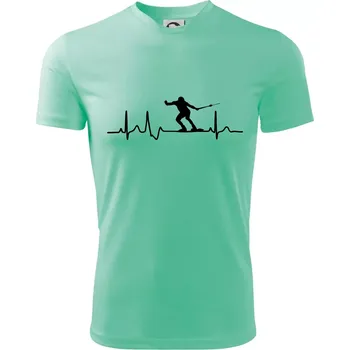 EKG vodní lyžování - Dětské triko sportovní (dresovina) - 146 cm/10 let ( Mátová )