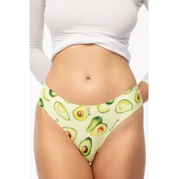 Dámské oblečení Kalhotky AVOCADO simple brasil žluté - Julimex S