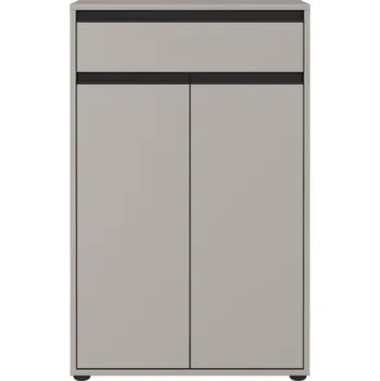 Koupelnový nábytek Šedá vysoká koupelnová skříňka 63x98 cm Lemont – Germania ID_1702924