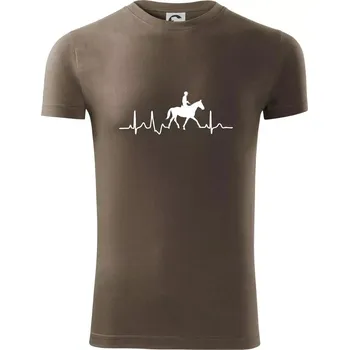 Pánské oblečení EKG jízda na koni - Viper FIT - Pánské zůžené tričko - XL ( Army )