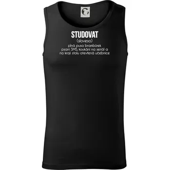 Studovat - Tílko pánské Core - S ( Černá )