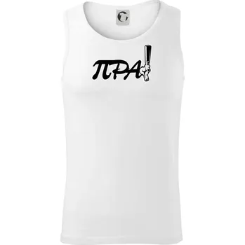 Pípa matematika - Tílko pánské Core - M ( Bílá )