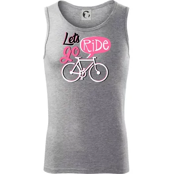 Lets go ride - Tílko pánské Core - M ( Tmavě šedý melír )