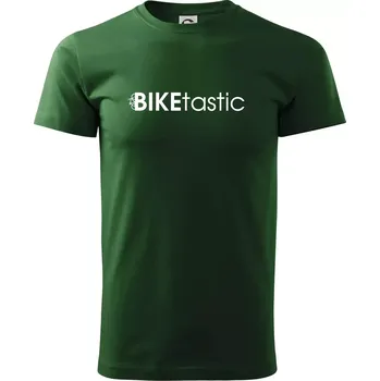 Pánské tričko Bike nápisy Biketastic - Triko extra velké (5-8XL) - 6XL ( Lahvově zelená )
