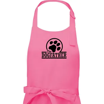 Kuchyňská zástěra Dogfather - Pánská zástěra na vaření - Univerzální velikost ( Růžová )