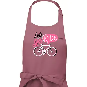 Kuchyňská zástěra Lets go ride - Pánská zástěra na vaření - Univerzální velikost ( Starorůžová )