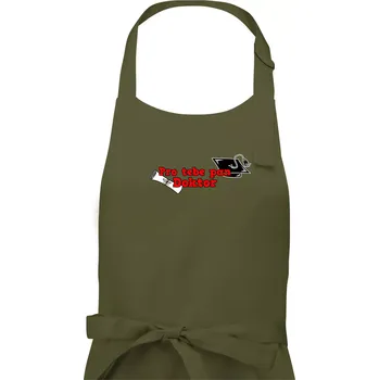 Kuchyňská zástěra Pro tebe pan Doktor - Pánská zástěra na vaření - Univerzální velikost ( Khaki )