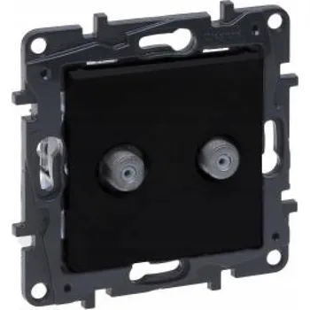 Elektrická zásuvka Anténní zásuvka nástěnná Legrand černá