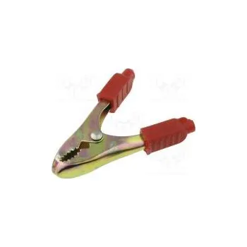 Příslušenství k měřicímu přístroji Krokosvorka 40A Rozs.uchop max.20mm Celk.dél 70mm červená