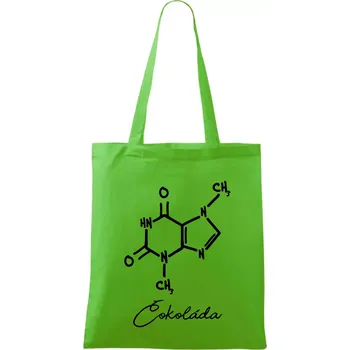 Čokoláda chemie - Taška bavlněná - 42 x 38 cm ( Apple Green )