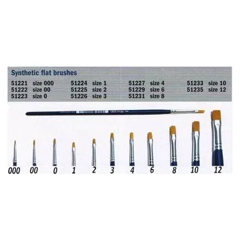 Umělecký štětec Brush Synthetic Flat 51229 - plochý syntetický štětec (velikost 6)