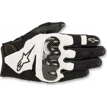 Moto rukavice RUKAVICE ALPINESTARS SMX-1 AIR CARBON V2 ČERNÉ/BÍLÉ 3XL