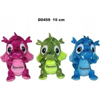 plyšák Plyšová Hračka Dinosaurus Drak Krakov 3 barvy - 15 cm