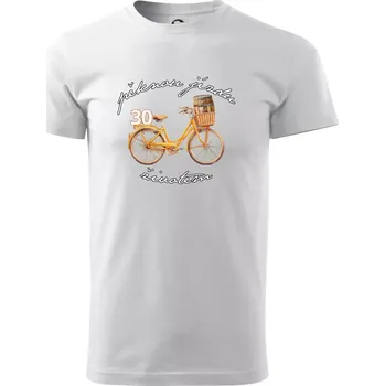 Mužská jízda životem 30 - Triko extra velké (5-8XL) - 6XL ( Bílá )