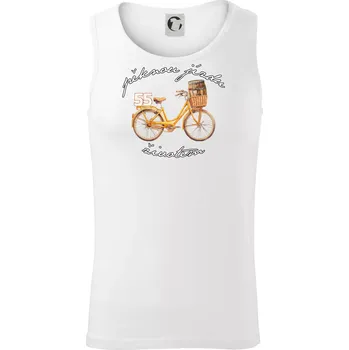 Mužská jízda životem 55 - Tílko pánské Core - 2XL ( Bílá )