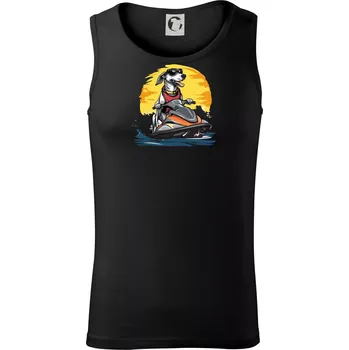 Pánské termoprádlo Chrt na vodním skútru - Tílko pánské Core - M ( Černá )