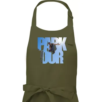Kuchyňská zástěra Parkour nápis nebe - Dámská zástěra na vaření - Univerzální velikost ( Khaki )