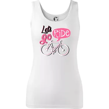 Lets go ride - Dámské tílko - XL ( Bílá )