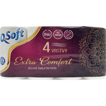 Toaletní papír Q-Soft toaletní papír 8 ks Extra comfort 4-vrstvý