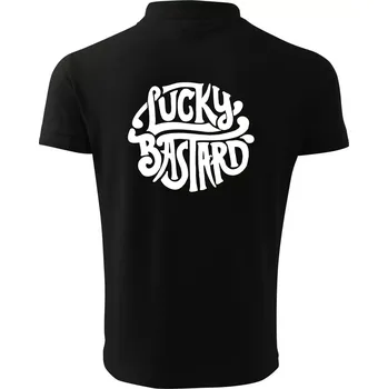 Pánská košile Lucky Bastard - Polokošile pánská Pique Polo 203 - 5XL ( Černá )