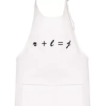 Kuchyňská zástěra Hra matematiky - Dětská zástěra na vaření - Univerzální velikost ( Bílá )