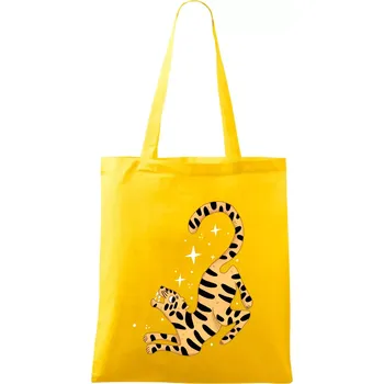 Tygr s hvězdami (studio-arte.cz) - Taška bavlněná - 42 x 38 cm ( Žlutá )