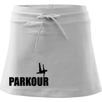 Dámská sukně Parkour - na jedné ruce - Sportovní sukně - two in one - XS ( Bílá )