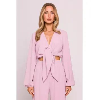 M861 Zavazovací top - krepový růžový EU XL