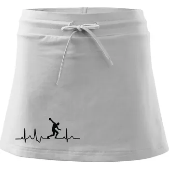 Dámská sukně EKG hod diskem - Sportovní sukně - two in one - S ( Bílá )