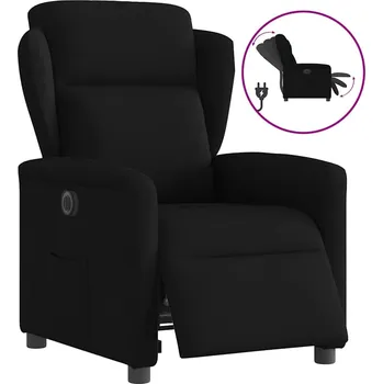 Křeslo Elektrické polohovací křeslo černé textil Černý3303116