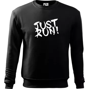 Chlapecké tričko Just run - Mikina Essential dětská - 158 cm/12 let ( Černá )
