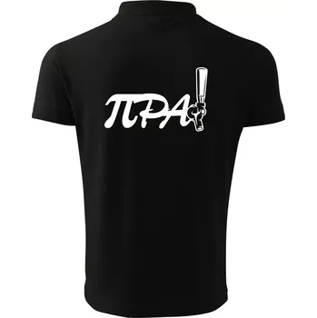 Pánská košile Pípa matematika - Polokošile pánská Pique Polo 203 - S ( Černá )