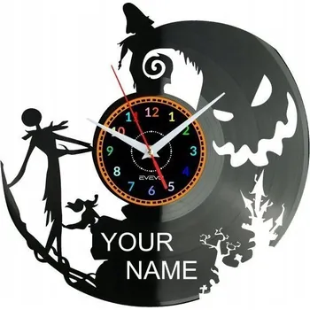 Hodiny Noční můra Tvé Jméno Nástěnné Hodiny Vinylová Deska Moderní Dekorativní Na