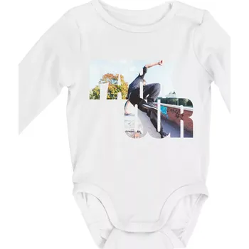 Kojenecký body Parkour nápis ve městě - Body kojenecké s dlouhým rukávem - Dlouhý r. do 3 měs ( Bílá )