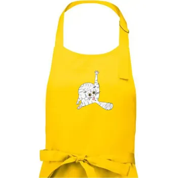 Kuchyňská zástěra Kočka čistotná (studio-arte.cz) - Pánská zástěra na vaření - Univerzální velikost ( Žlutá )