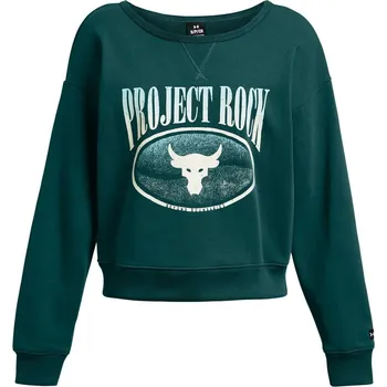 Dámský svetr Under Armour Heavyweight Terry Long-Sleeve Crew Sweatshirt Blue 14 (L)