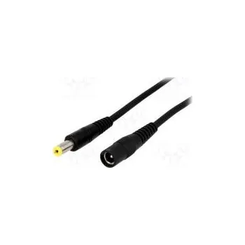 Prodlužovací kabel Kabel DC 5,5/2,1 zástrčka,DC 5,5/2,1 zásuvka přímý 1mm2 5m