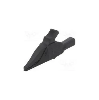 Příslušenství k měřicímu přístroji Krokosvorka 19A černá Rozs.uchop max.39,5mm Povrch niklovaný