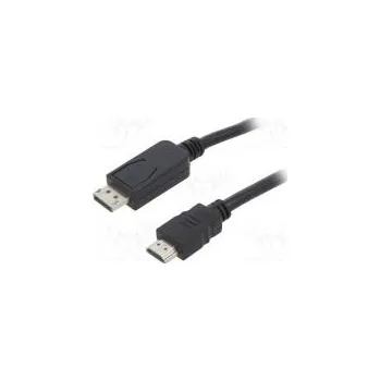 Video kabel Kabel DisplayPort 1.1,HDMI 2.0 PVC černá 28AWG
