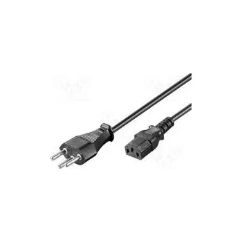 Napájecí kabel Kabel IEC C13 zásuvka,vidlice SEV-1011 (J) PVC 2m černá 10A