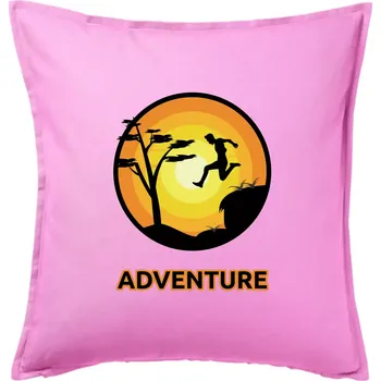 Polštář Parkour adventure - Polštář 50x50 - 50x50 - Pouze potah ( Růžová )