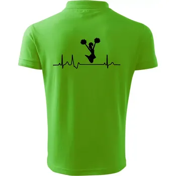 Pánská košile EKG roztleskávačka výskok - Polokošile pánská Pique Polo 203 - M ( Apple Green )