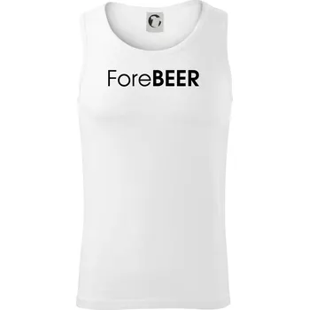 Pivní nápisy ForeBEER - Tílko pánské Core - 2XL ( Bílá )
