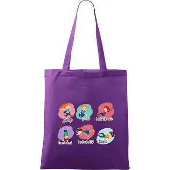 Parkour moves - Taška bavlněná - 42 x 38 cm ( Fialová )